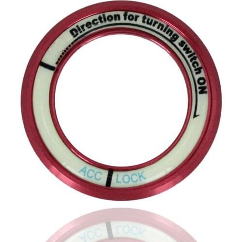 3D Car Styling Glow Key Ring Hole Sticker Lumunous Ignition Switch Cover for H/yundai K/ia K2 K3 K5 S/portage R S/portage