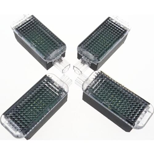 4pcs 3AD947409 Car Interior LED Footwell Lights Foot Warning Lamp For Passat B6 B7 Golf MK5 6 MK6 Toledo Leon A4 A5 A6 Q3 Q5 Q7