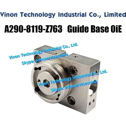 A290-8119-Z763 edm Die Guide Base 0iE for Fanuc iD,iE,CiA,C400iA,C600iA series machines. Fanuc edm wear parts A2908119Z763