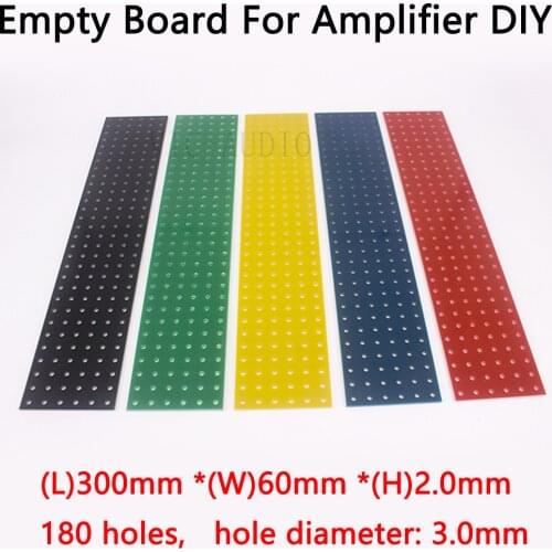 DIY Audio Board Tag Board Turret Board Test Board Empty Plate 300*60*2mm 180 Holes 1PC Tube Amplifier Parts DIY