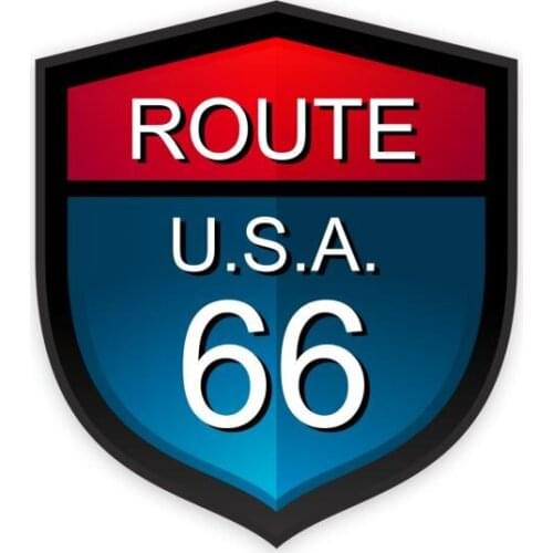 To USA Route 66 Sticker Plane Extreme