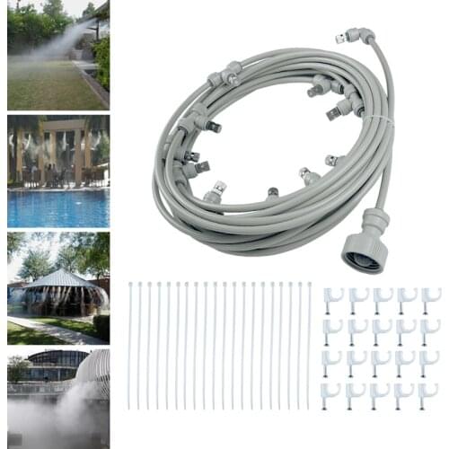 Garden Misting Cooling System Nozzle Sprinker For Outdoor Water Sprayer Plants Irrigation 6-18 Meters With 1/4'' Nozzle