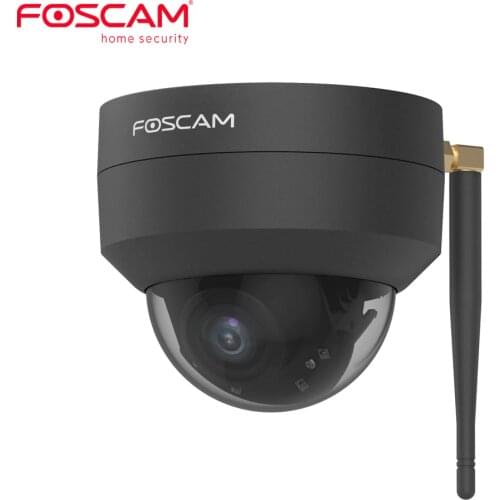 Foscam D4Z 4MP Wireless PTZ Dome IP Camera 4X Optical Zoom 20m Night Vision Supports 128G Micro SD Card Black