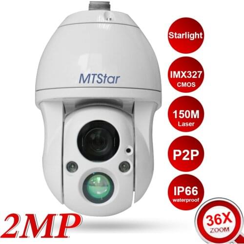 2MP 36X Starligt IP PTZ Camera IR 150M Synchro zoom Varifocal IR Harshest protection &CTC defog technology contributed