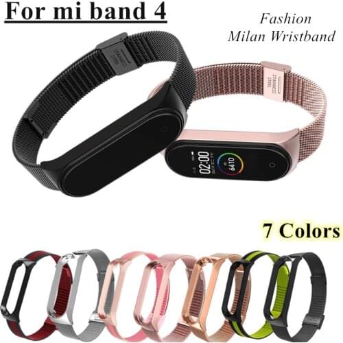 Mi Band 4 Wrist Strap Metal Screwless Stainless Steel Bracelet For Xiaomi Mi Band 4 Strap Bracelet Miband 4 Wristbands