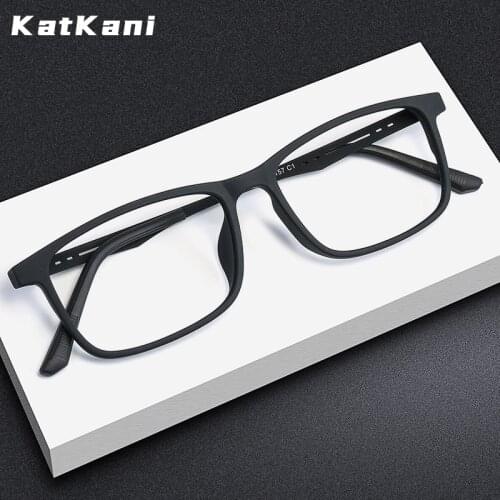 KatKani Mens Ultra Light Pure Titanium Eyeglasse Frame Anti-blue Myopia/Hyperopia/Astigmatism Optical Spectacle Frame K99202
