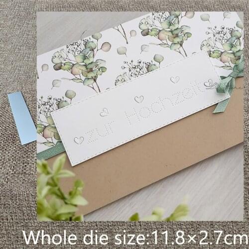 New Design Craft Metal stencil mold Cutting Dies German heart decoration scrapbook die cuts Album Paper Card Craft Embossing