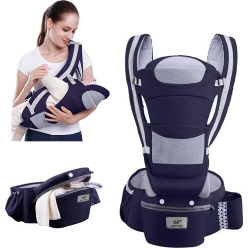 0-48M Ergonomic Front Facing Baby Carrier Infant Baby Hipseat Carrier Front Facing Ergonomic Kangaroo Baby Wrap Sling Travel