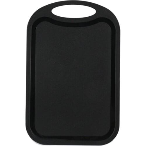 Plastic Chopping Block Meat Vegetable Cutting Board Non-Slip Anti Overflow With Hang Hole Chopping Board Black Promotion