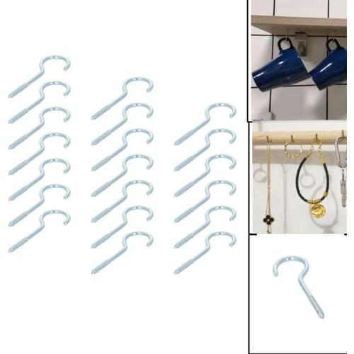 MroMax 20/30/50pcs Self-tapping Nails Hooks Sheep Eyes Iron Plating Length 65/75mm Outer Width 26/31mm Rod Diameter 3.3/4.7mm