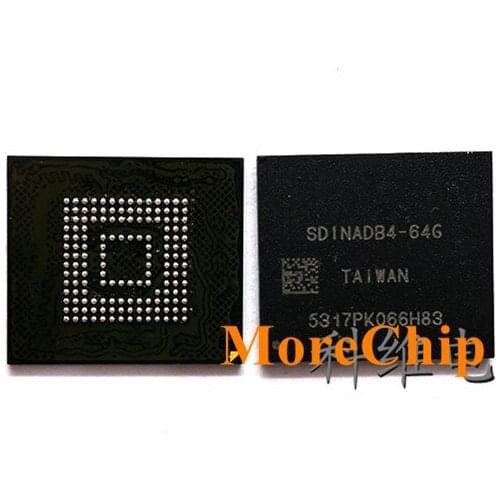 SDINADB4-64G eMMC BGA153 64GB Phone Nand Flash Memory IC Storage Chip Soldered Ball Pins