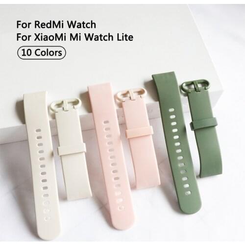 Sport Silicone Bracelet Watch Strap For Redmi Watch Accessories For Xiaomi Mi Watch Lite Replacement Sport Bracelet Wristband