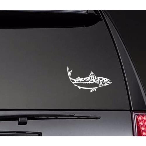 Mackerel Fish Fishing Car Decals Vinyl Decor Stickers Waterproof Removable Car Body Decor Decals Hot Selling ZP0572