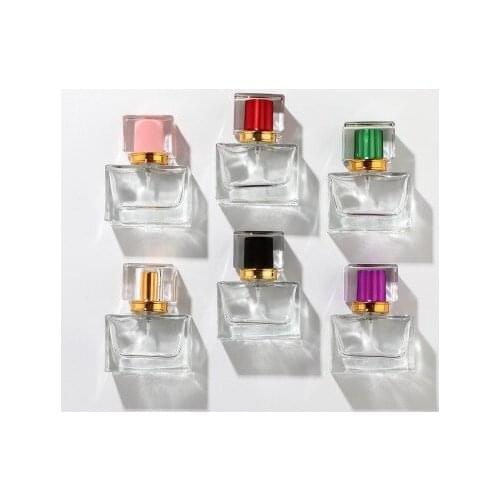 30 50ml screw mouth thick bottom Quartet glass perfume sub-bottle cosmetic cosmetic moisturizing spray bottle glass empty bottle