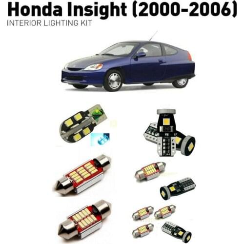 Led interior lights For Honda insight 2000-2006 6pc Led Lights For Cars lighting kit automotive bulbs Canbus
