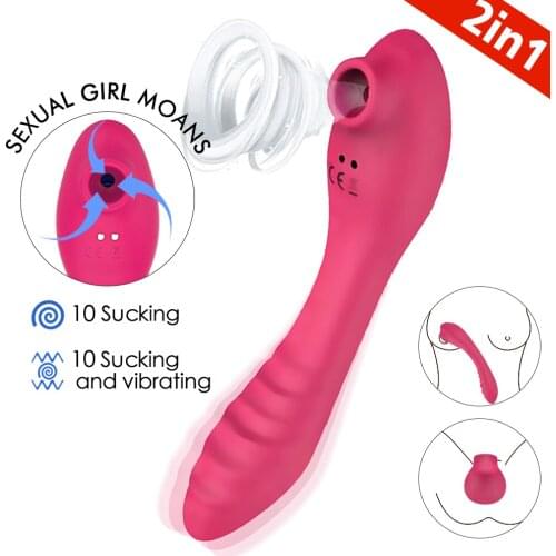 Vibrator Clitoris Sucker Nipple Vibrator For Women G Spot Stimulator Double Motor Nipple Pussy Sucking Vibrator Toys For Adult