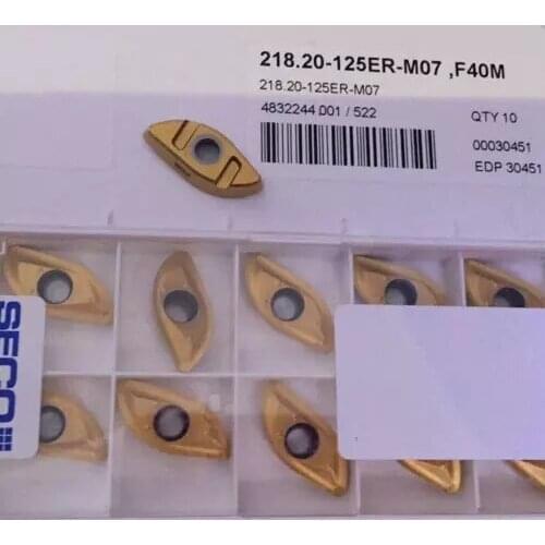 10PCS CARBIDE INSERT 218.20-125ER-M07 F40M
