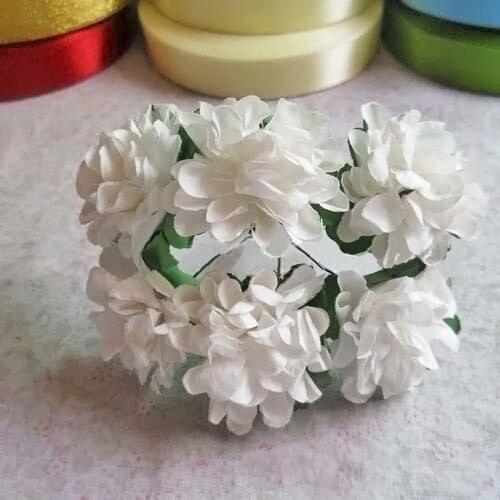 3CM Cheap mulberry paper artificial handmade flower bouquet ,diy craft scrapbooking accessories&decoration for garland&favor box
