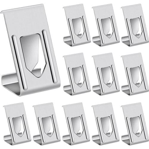300 Pcs Picture Photo Frame Metal Spring Turn Clip Hanger 3D Printer Glass Bed Clips for Frame, Silver