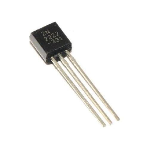 50Pcs NEW NPN Transistor TO-92 2N2222A 2N2222