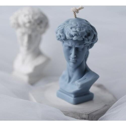 David Venus Sculpture Portrait Candle Mold Aromatherapy Scented Candle Making DIY Mould for Epoxy Resin Plaster