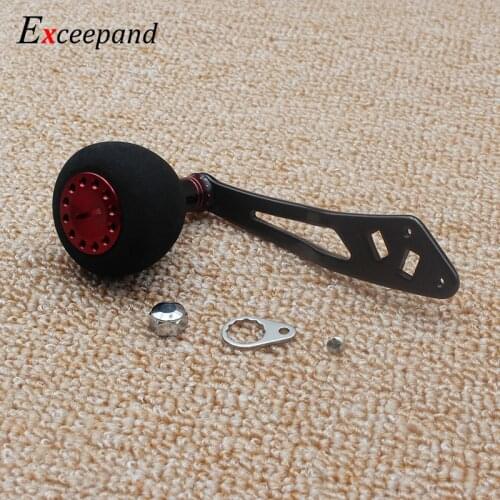 Exceepand Power Jigging Grip Baitcast Fishing Reel Handle for Abu Garcia Daiwa Replacement Saltwater Fishing Reel