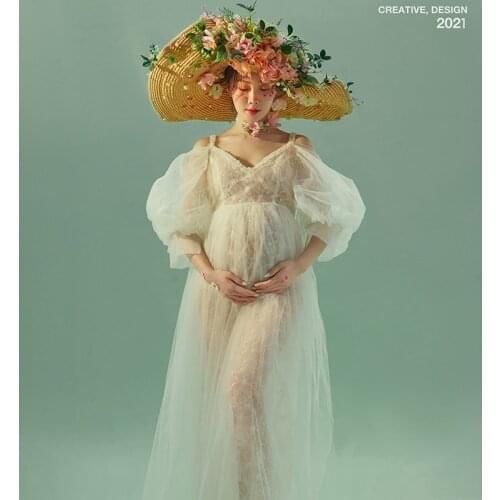 Pregnant Woman Photo Ptudio Photo Clothing 2021 New Hiko Original Design Small Fresh Pregnant mMther Photo Clothes