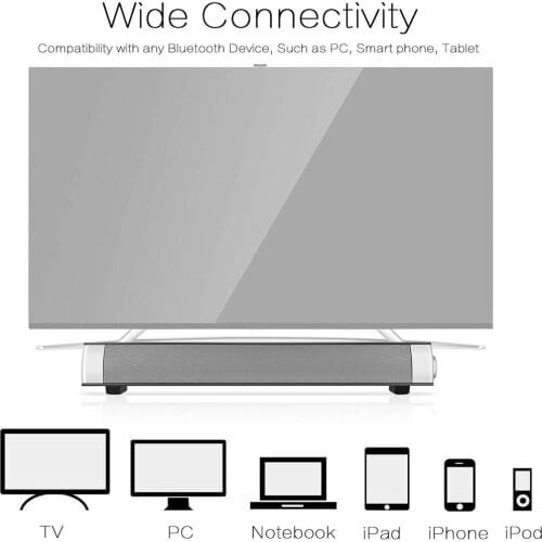 HYASIA Free Shipp PC Soundbar Bluetooth 4.1 Loudspeaker Wireless Speaker Bleutooth Soundbar Home Theater Sound System Speaker TV