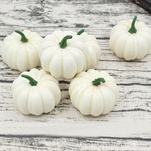 8Pcs Halloween Foam Artificial Pumpkins DIY Fake Fruits Ornament Simulation Plant Home Decoration for Kindergarten Family Bar