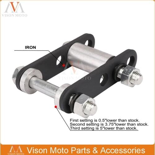 Motorcycle Rear Fork Lowering Kit Adjustable For Yamaha Blaster YFS200 YFS 200 1988-1998 1999 2000 2001 2002 2003 2004 2005 2006