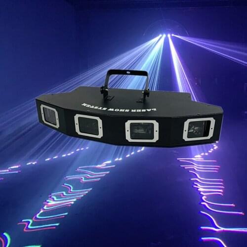 Beam Line Scan Red Green Blue Pink Laser Disco Lazer 4 Lens Bar DJ Laser Disco Good Use For Home Party KTV Night CLub Bar