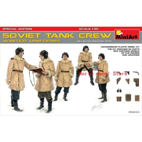 MiniArt 35244 1/35 Soviet Tank Crew (Winter Uniforms).Special Edition