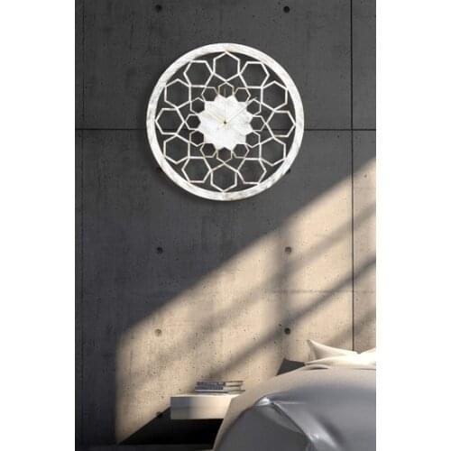 Muyika Sed Metal White Tumbled Wall clock 50 X50CM Wall clock