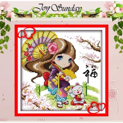 Blessing Patterns Counted Cross Stitch 11CT 14CT Cross Stitch Set Wholesale Cartoon Cross-stitch Kit Embroidery Needlework