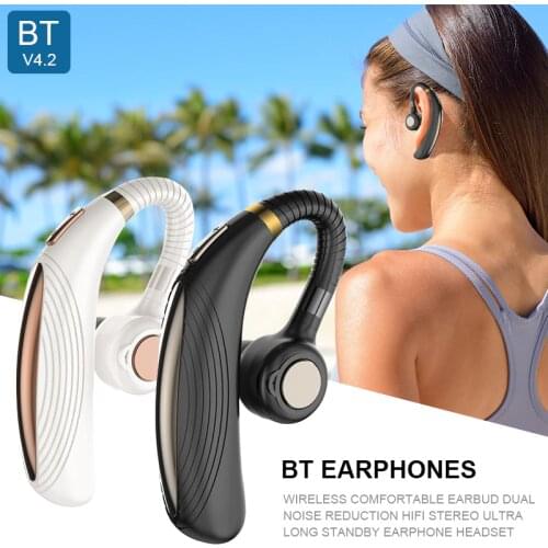 New Bluetooth Business Earbuds Dual Noise Reduction Wireless Earphones Earbud HiFi Stereo Ultra Long Standby Earphone Headset