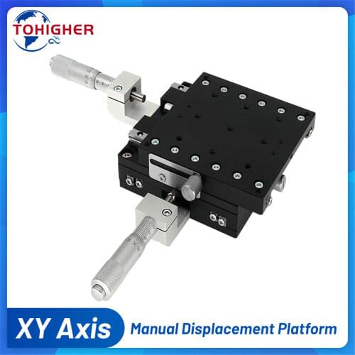 High Precision X Y Axis 40mm 60mm Micrometer Linear Stage Mini Manual Displacement Platform LGY40 LGY60 LY40 LY60 for Optical