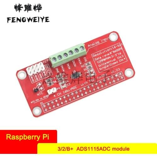 Panel Pi 3/2/B+ ADS1115ADC Module