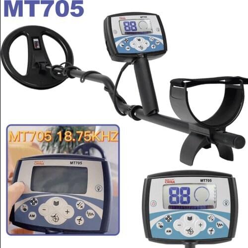 MT705 Portable Easy Installation Underground All Metal Detector 270mm Waterproof Search Coil High Sensitivity Gold Detectors