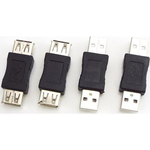 USB 2.0 Type A Female to Female Coupler Adapter USB Connector Male to Male Extender Cable Mini Changer Converter for PC Laptop