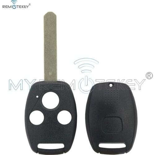 Remtekey (with chip room) 3 button remote key shell for Honda CRV Civic Accord