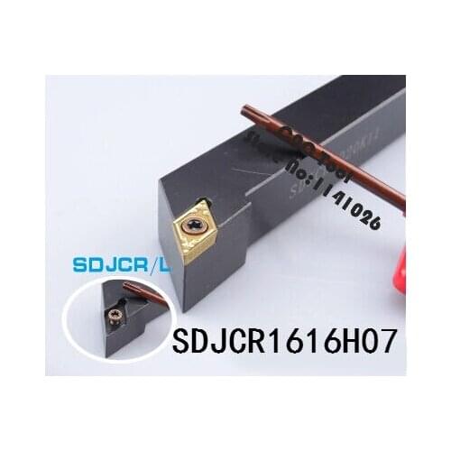 SDJCR1616H07/ SDJCL1616H07 Indexable External turning tool holder, 93 Degree CNC Carbide Turning Cutter, Lathe tool Holder
