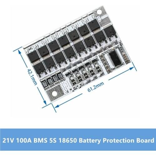 21V 100A BMS 5S 18650 Li-ion Battery Protection Circuit Board Charger Balancer 5S BMS PCM 18650 Lipo Li-POLYMER Balance Charging