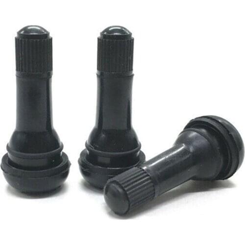 1pcs Auto Tyre Valves Stem Rubber Tubeless Black Wheel 1-1/4 In Snap About Length 1.25 Effective Type About TR413 Length K8K1