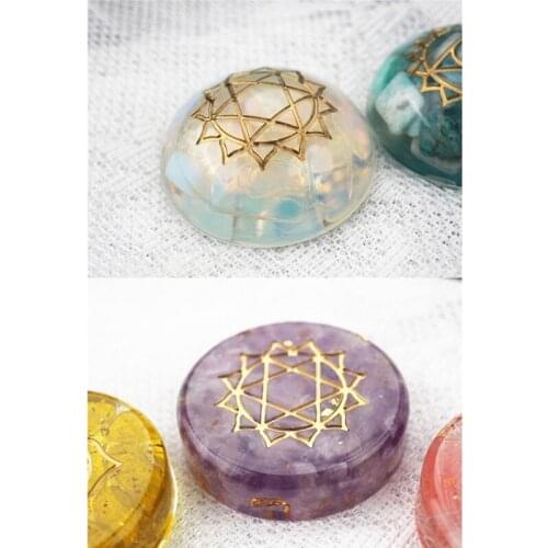 2Pcs 7 Chakras Orgone Pendant Resin Casting Mold Orgonite Energy Resin Mold Kit E15E