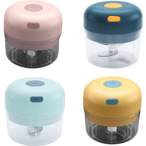 200ml Electric Mini Garlic Food Chopper Portable Cordless Blender Processor Waterproof Slicer Spice Grinder Powerful Mincer