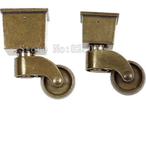 4PCS Antique European Mute caster swivel chair casters pulleys sofa retro universal wheel KF1015