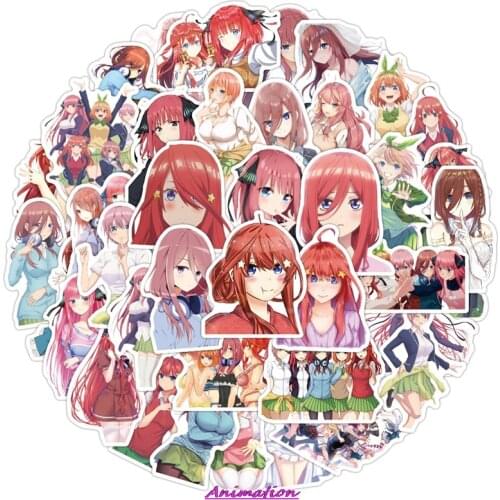 50Pcs The Quintessential Quintuplets Stickers For Motorcycle Phone Skateboards Laptop Luggage Pegatinas Anime Stickers