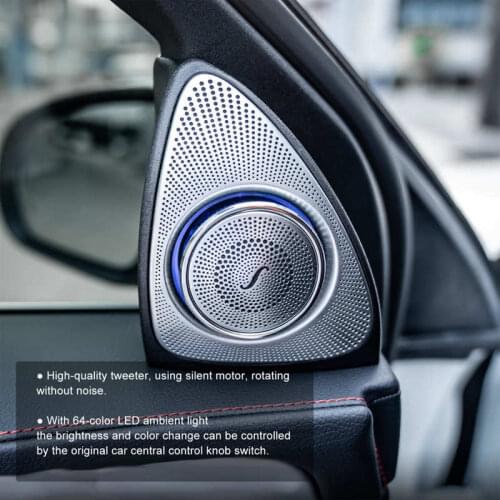 64 Color 3D Rotating Tweeter with LED Ambient Lighting Replacement for Mercedes-Benz GLC-Class X253 C253 2019-2021