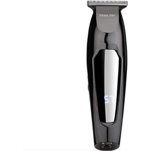 Cordless electric hair trimmer LCD rechargeable hair clipper haircut machine beard trimmer hair cutter oil head white engraving
