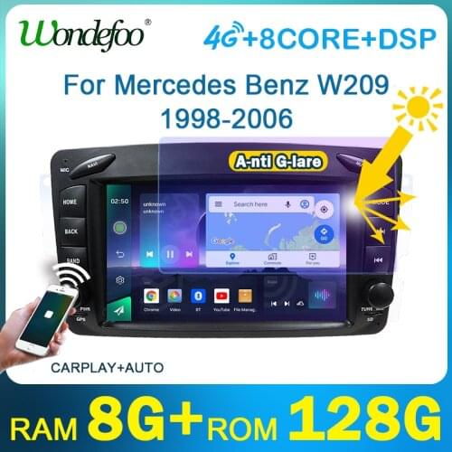 Wondefoo PX6 2 DIN Android 10 Car radio gps For Mercedes Benz W209 W203 ML W163 Viano W639 Vito Vaneo auto audio 2din stereo DVD